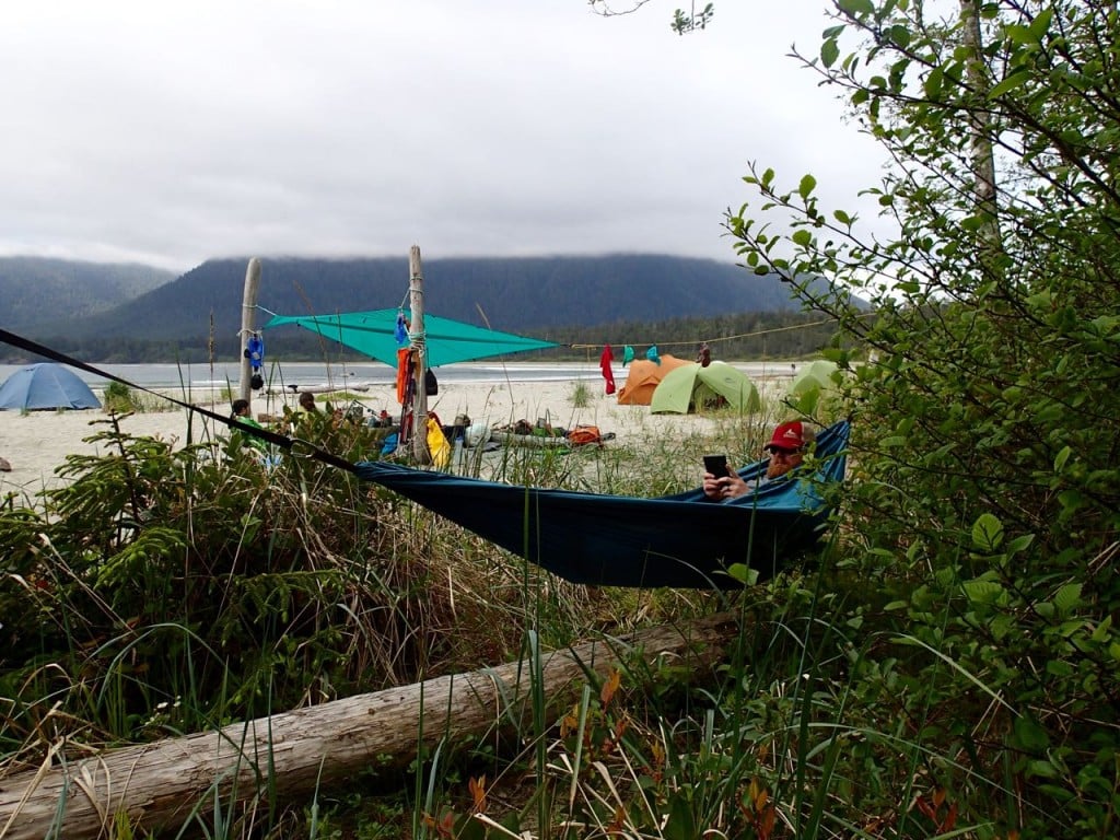 Hammock lounging at Cow Bay on Flores Island