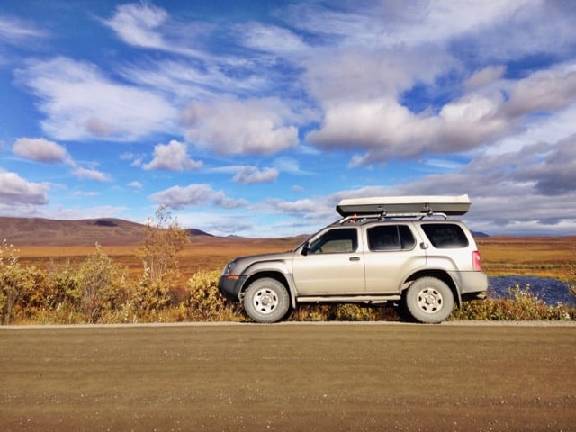 Nissan X-Terra on the Dempster Highway
