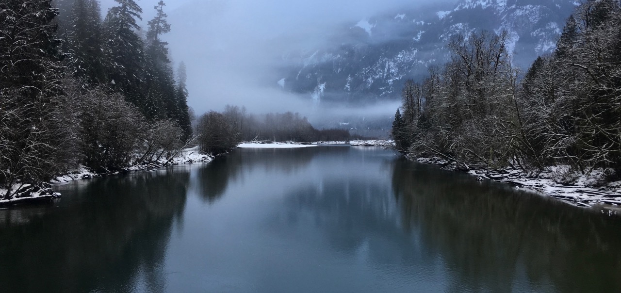 Squamish River in winter