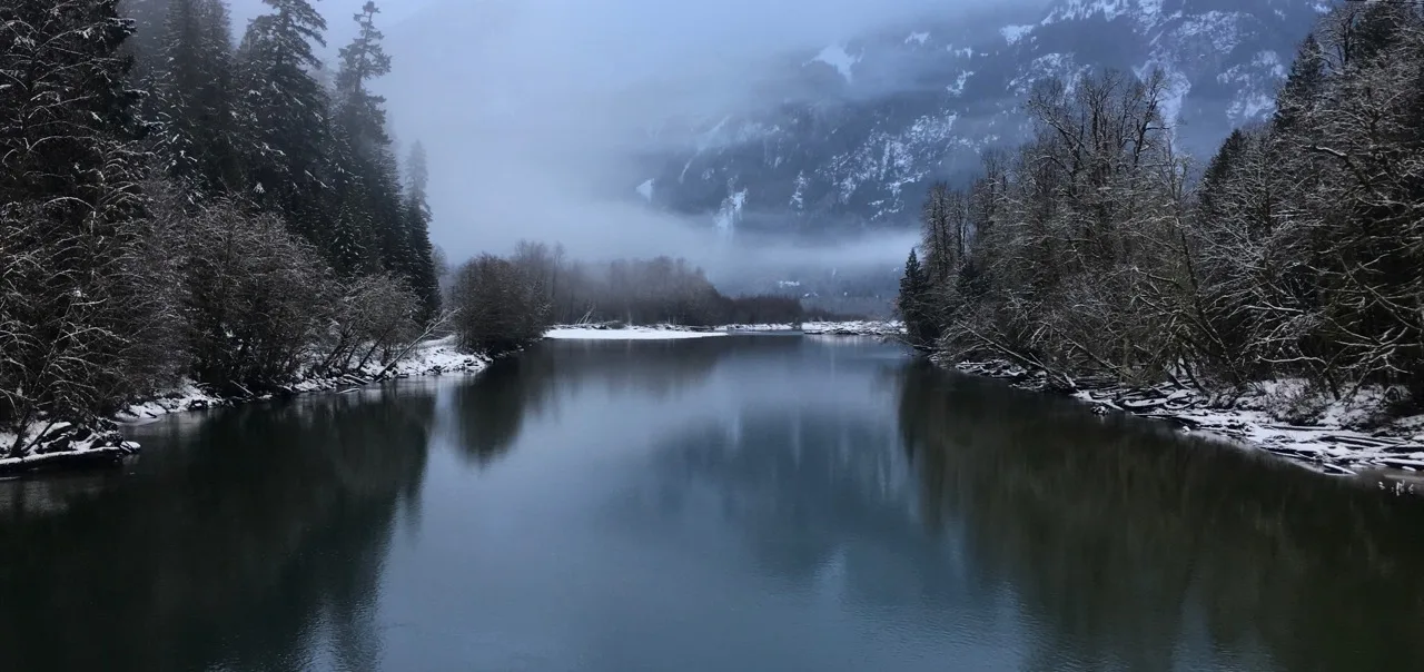 Squamish River in winter