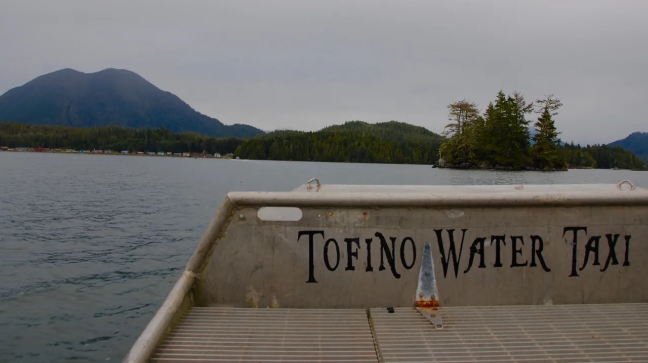 Water taxi to Meares Island