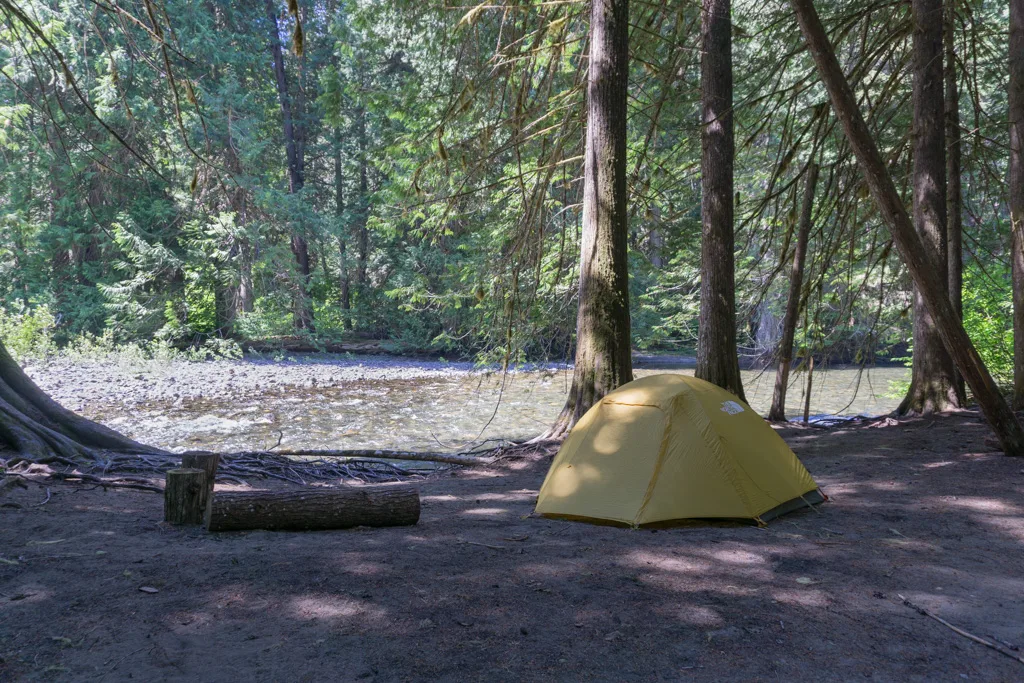 Delacy Camp on the Skagit River Trail
