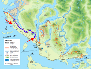 Sunshine Coast Trail map