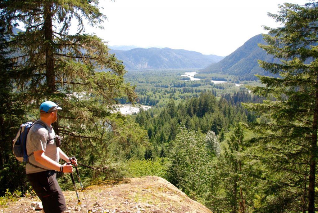 Squamish River Valley from the hike to Crooked Falls