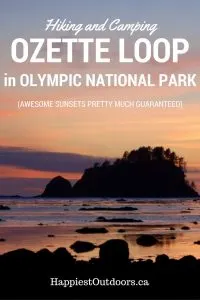 A Complete Guide to Hiking and Camping on the Ozette Loop in Olympic National Park. Beautiful coasting hiking and beach front camping on a remote stretch of the Pacific Coast. Everything you need to know to get there, get a permit, go hiking and find the best place to camp.