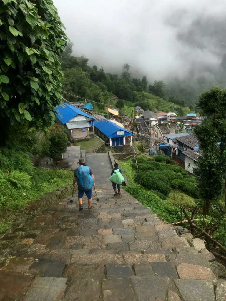 Trekking to Annapurna Base Camp