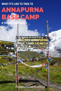 Trekking to Annapurna Base Camp - a 10 day itinerary. Trekking to the Annapurna Sanctuary. A 10 day trek to Annapurna Base Camp.