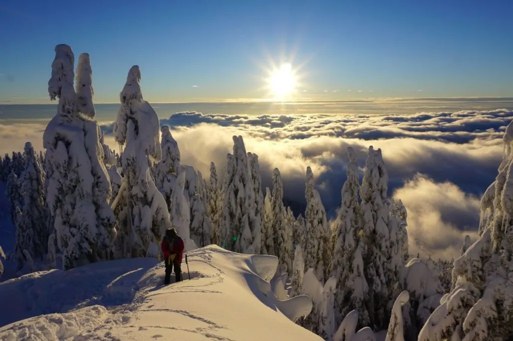 Snowshoeing at Grouse Mountain