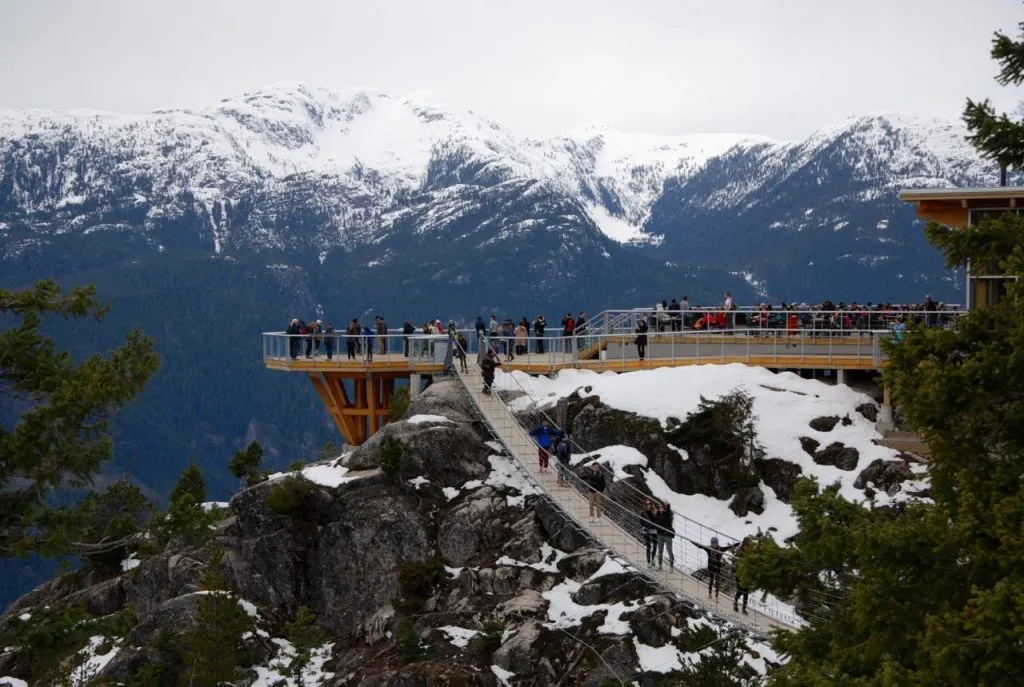 Snowshoeing at the Sea to Sky Gondola