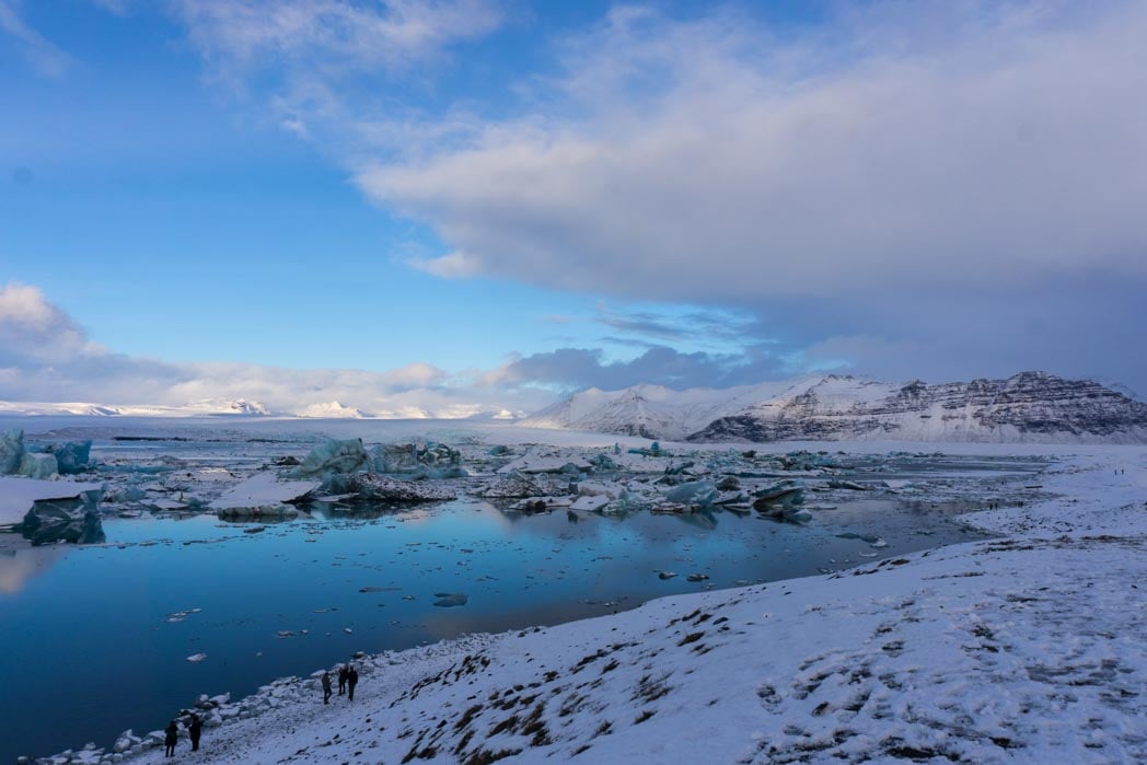 Jokulsarlon, the glacier lagoon, in winter in Iceland: 7 Things You Might Not Know About Winter in Iceland