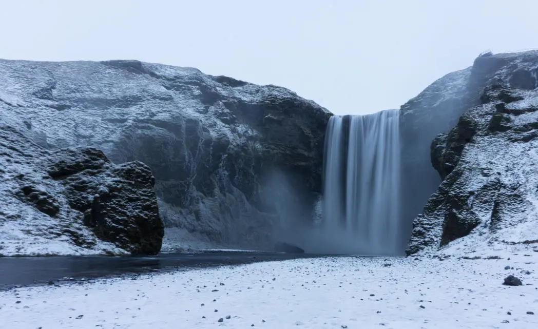 Skogafoss in winter in Iceland: 7 Things You Might Not Know About Winter in Iceland