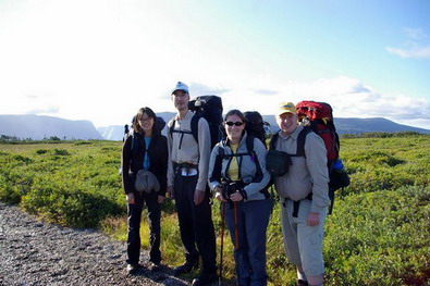 Hiking the Long Range Traverse in Gros Morne National Park in Newfoundland.