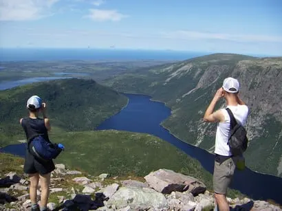 Hiking the Long Range Traverse in Gros Morne National Park, Newfoundland.