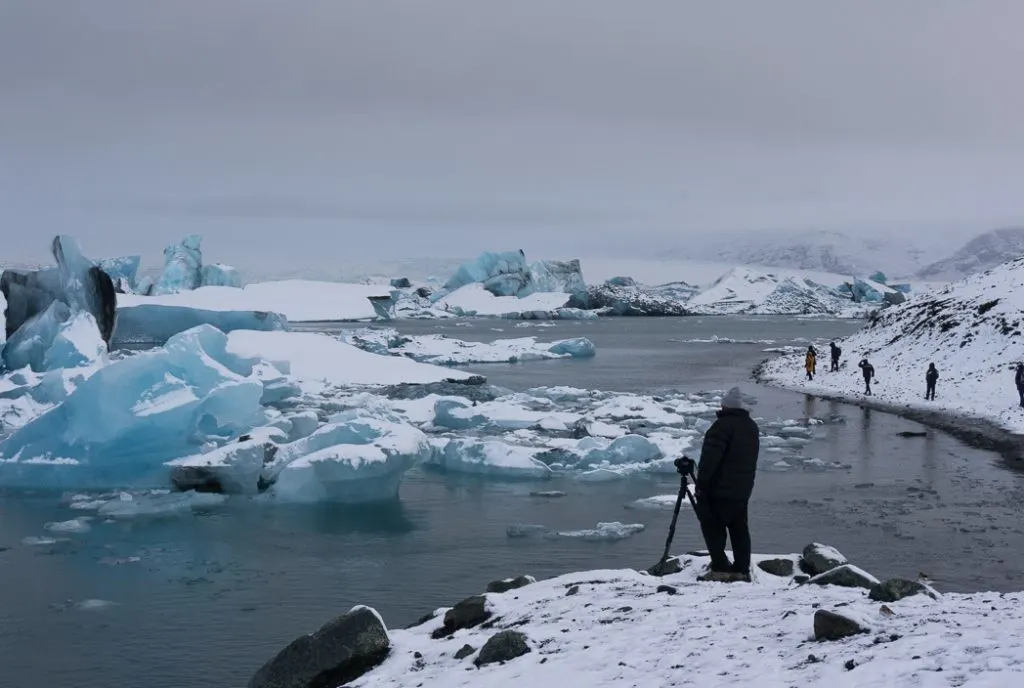 Jokulsarlon in winter. A winter week in Iceland. Iceland in January. 35 Photos that will make you want to go to Iceland in winter.