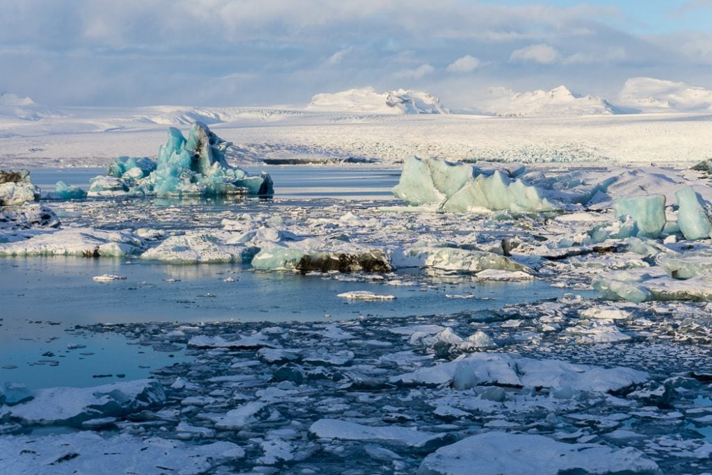 Jokulsarlon in winter. A winter week in Iceland. Iceland in January. 35 Photos that will make you want to go to Iceland in winter.