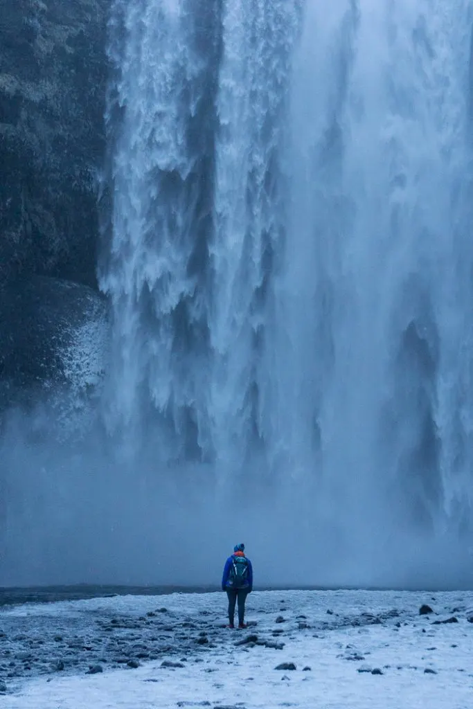 Skogafoss in winter. A winter week in Iceland. Iceland in January. 35 Photos that will make you want to go to Iceland in winter.