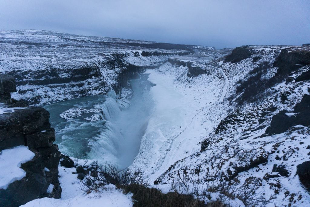 Gullfoss in winter. A winter week in Iceland. Iceland in January. 35 Photos that will make you want to go to Iceland in winter.