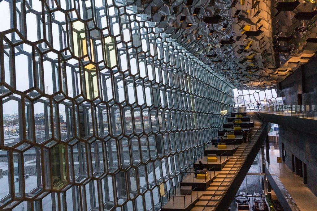 Harpa in Reykjavik. A winter week in Iceland. Iceland in January. 35 Photos that will make you want to go to Iceland in winter.