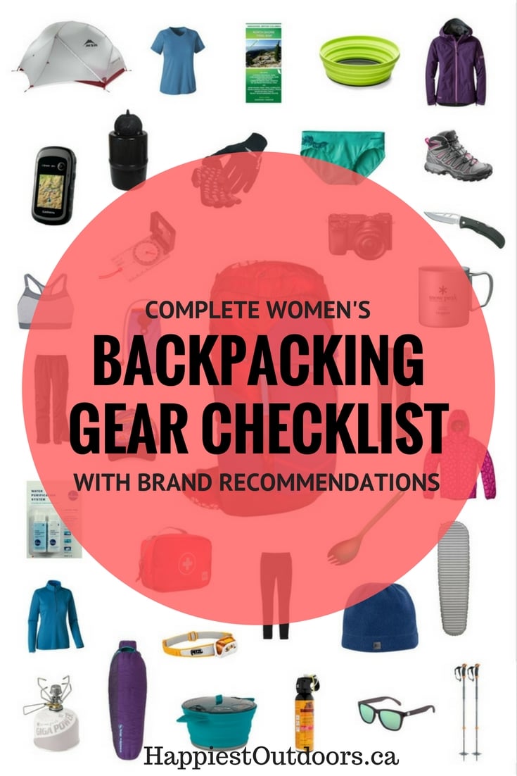 complete backpacking checklist Happiest Outdoors