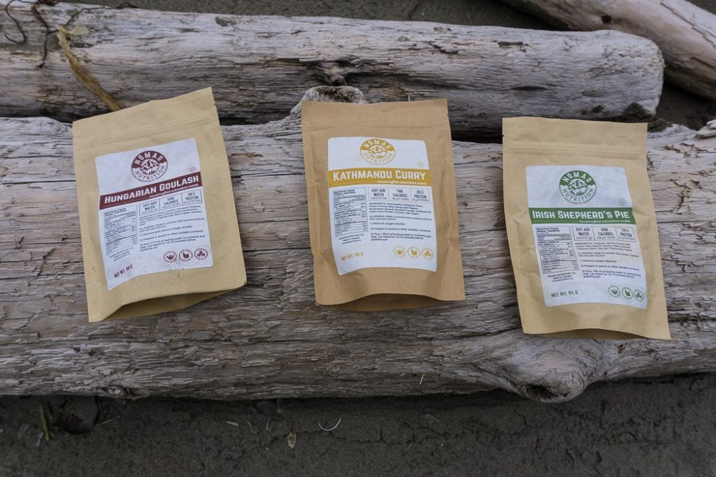 A review of three flavours of Nomad Nutrition dehydrated backpacking meals. Gluten free and vegan dehydrated backpacking meals - just add boiling water.