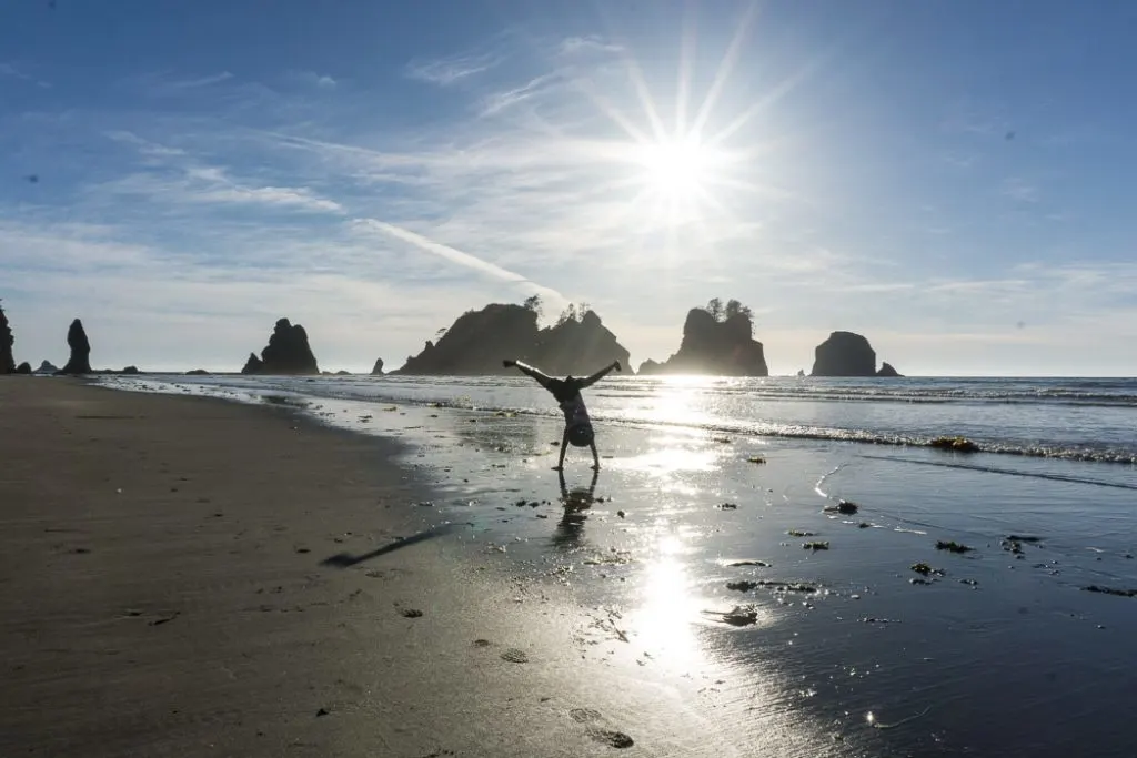 Shi Shi Beach in Olympic National Park. Find out how to reserve campsites on this trail: Washington and BC Backpacking Reservation dates you need to know