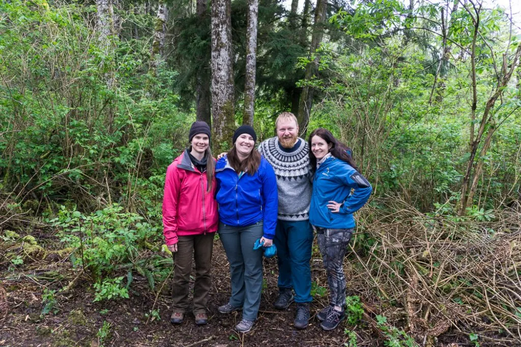 Learning in a wilderness survival course with Megan Hanacek and Carleigh Fairchild