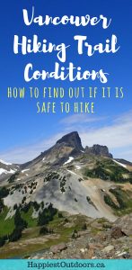 How to check hiking trail conditions for Vancouver. How to check hiking trail conditions in Vancouver, BC, Canada. Find out if your favourite Vancouver area trail is snow-free and safe to hike. Hiking trails in Vancouver, British Columbia. #hiking #Vancouver