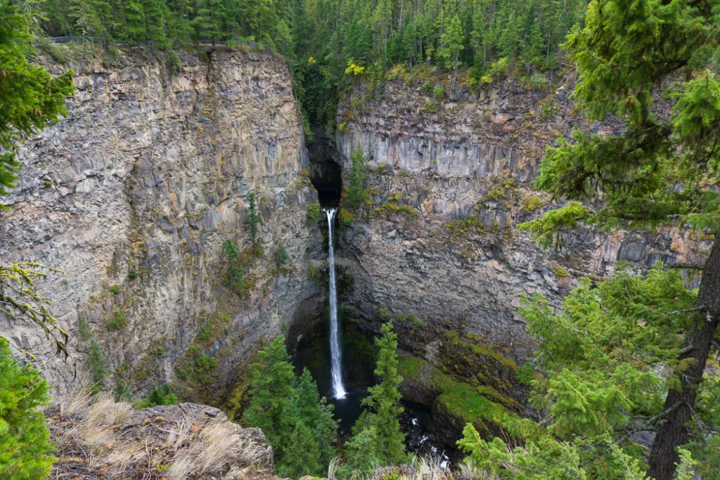 Spahats Falls, one of the many gorgeous waterfalls in Wells Gray Provincial Park near Kamloops, BC