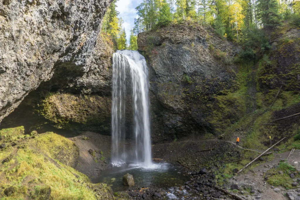 Moul Falls, one of the many gorgeous waterfalls in Wells Gray Provincial Park near Kamloops, BC
