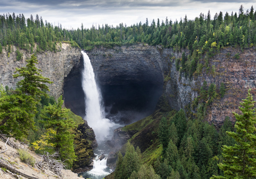 Helmcken Falls, one of the many gorgeous waterfalls in Wells Gray Provincial Park near Kamloops, BC