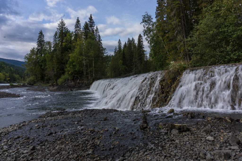 Osprey Falls, one of the many gorgeous waterfalls in Wells Gray Provincial Park near Kamloops, BC