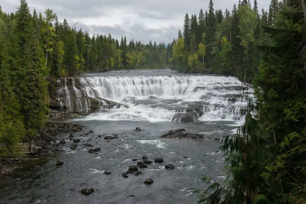 Dawson Falls, one of the many gorgeous waterfalls in Wells Gray Provincial Park near Kamloops, BC