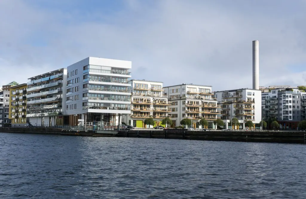 New development in Hammarby, Stockholm, Sweden. 30 photos of Stockholm that will inspire you to visit.