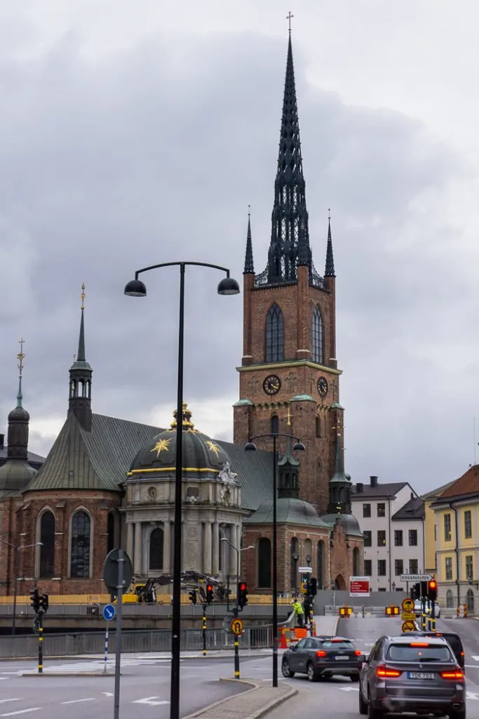 Riddarholm Church in Gamla Stan, Stockholm. Visit it on the Ultimate Self-Guided Walking Tour of Stockholm