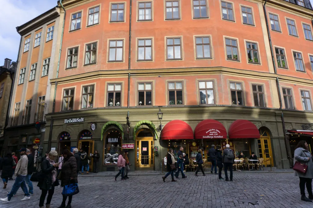 Jarntorget in Gamla Stan, Stockholm. Visit it on the Ultimate Self-Guided Walking Tour of Stockholm