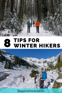 8 tips for winter hikers. How to stay warm while winter hiking. Winter hiking tips. How to hike in the winter. #hiking #winter #hikingtips #winterhiking