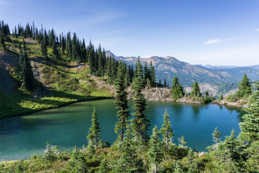 Palmer's Pond on the HBC Heritage Trail near Hope, BC, Canada