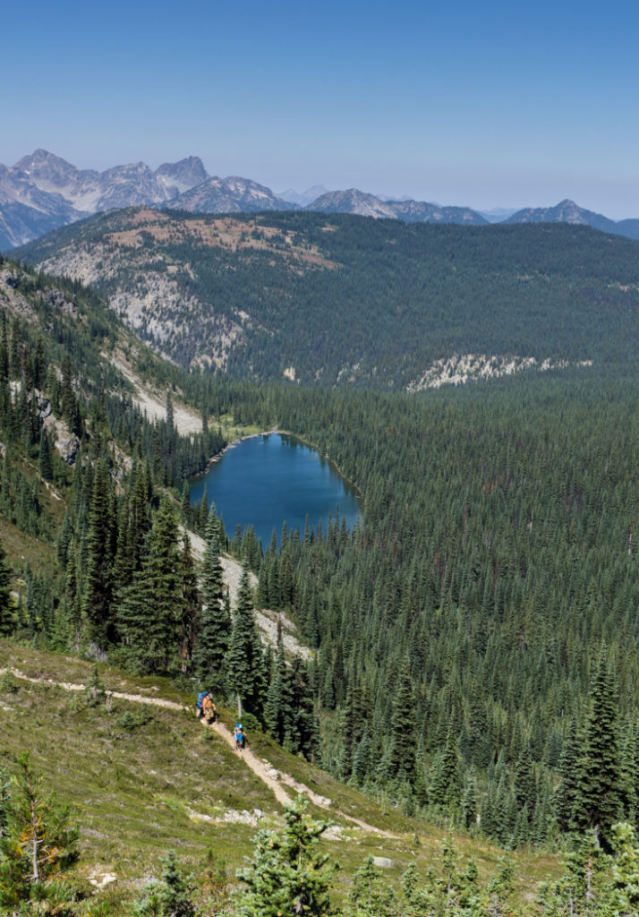 Nicomen Lake on the Heather Trail in Manning Provincial Park, BC, Canada