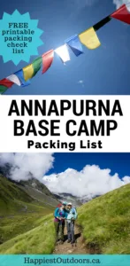 What to pack for the Annapurna Base Camp Trek in Nepal. Find out exactly what to pack and what you don't need. Includes a free printable packing checklist.