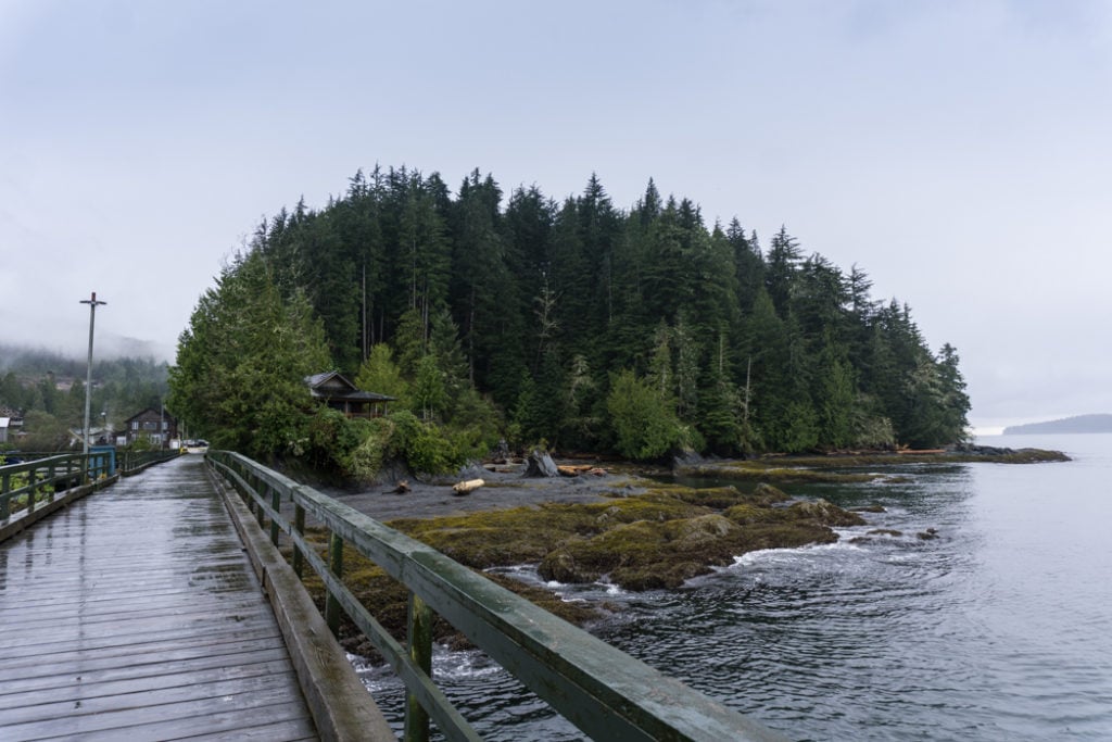 The government dock in Port Renfrew. Port Renfrew is the perfect overnight stop on a road trip of the Pacific Marine Circle Route on Vancouver Island.
