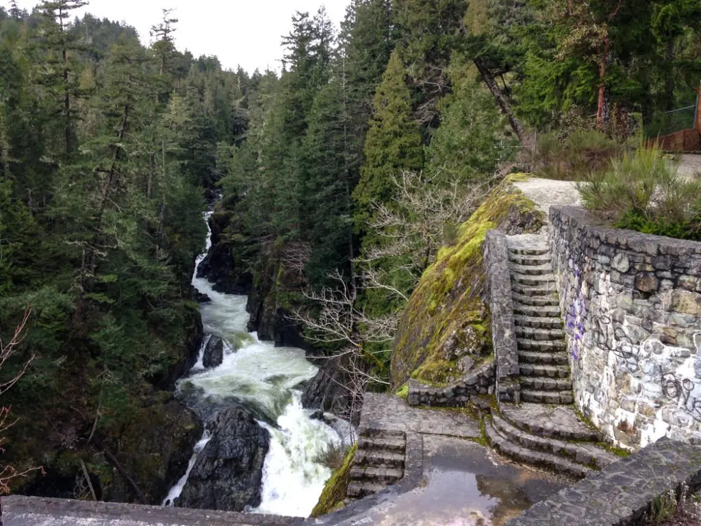 The Sooke Potholes, just one of many great viewpoints along the Pacific Marine Circle Route on Vancouver Island.