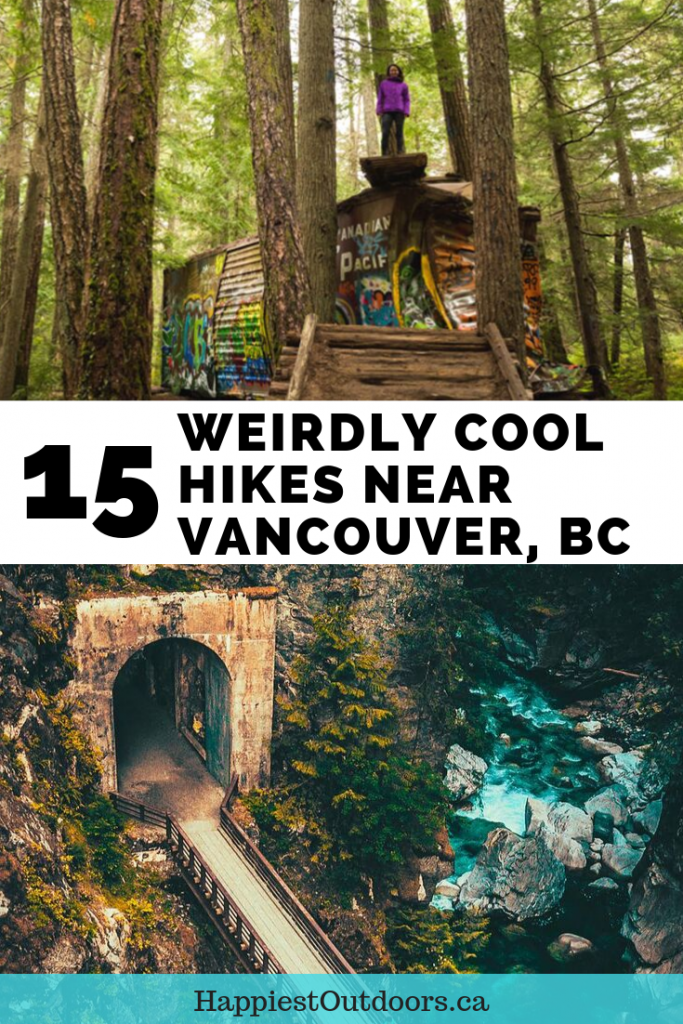 15 weirdly cool hikes near Vancouver, BC, Canada. Unusual hikes in Vancouver. Hiking in Vancouver. Off-the-beaten-path hikes in Vancouver. #Vancouver #hiking #Vancouverhikes #BritishColumbia #Canada