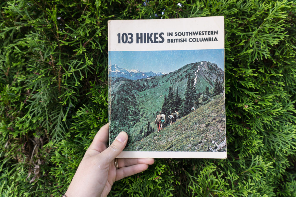 The first edition of 103 Hikes. Learn about the history of hiking guide books in BC from the 1st edition of 103 hikes in 1973 to the new 105 Hikes in and Around Southwestern British Columbia, published in 2018.