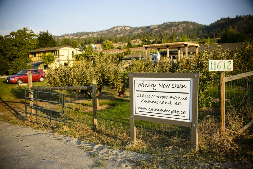 Summergate Winery in Summerland, BC. Explore Summerland's wineries by bike with this self-guided tour.