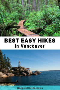 Best easy hikes in Vancouver, British Columbia, Canada. 6 easy hikes with great views that both visitors and locals will love.