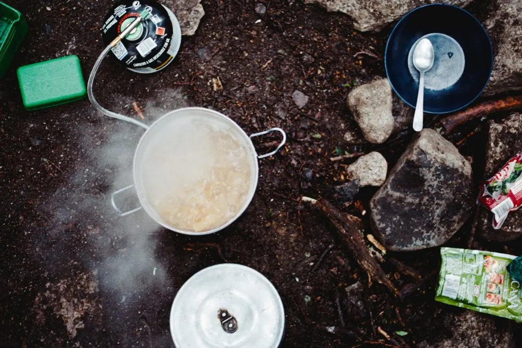 Backcountry camp kitchen. How to choose backpacking meals.
