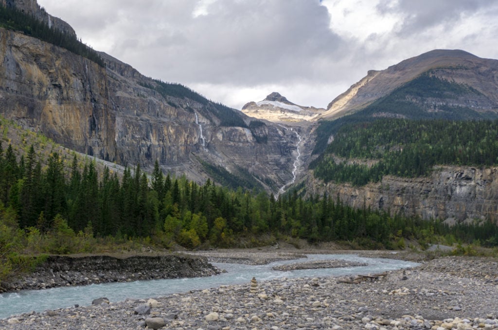The view from Whitehorn campground on the Berg Lake Trail. The Ultimate Guide to Hiking the Berg Lake Trail in Mount Robson Provincial Park in the Canadian Rockies