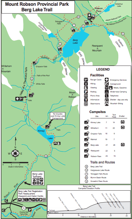 Berg Lake Trail Map: The Ultimate Guide to Hiking the Berg Lake Trail in Mount Robson Provincial Park in the Canadian Rockies