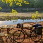 Bike at Tishomingo State Park campground along the Natchez Trace. Learn how to cycle tour the Natchez Trace Parkway in this detailed guide.