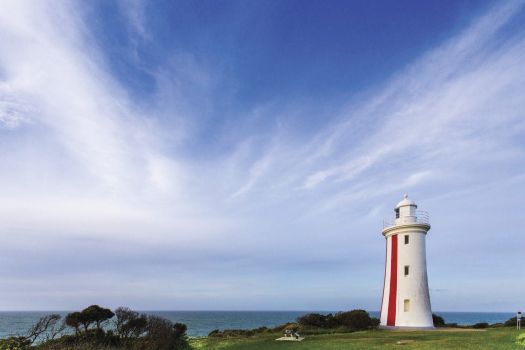 Mersey Bluff lighthouse in Devonport, Tasmania, Australia. Just one of over 40 things to do in Devonport and Tasmania's North West.